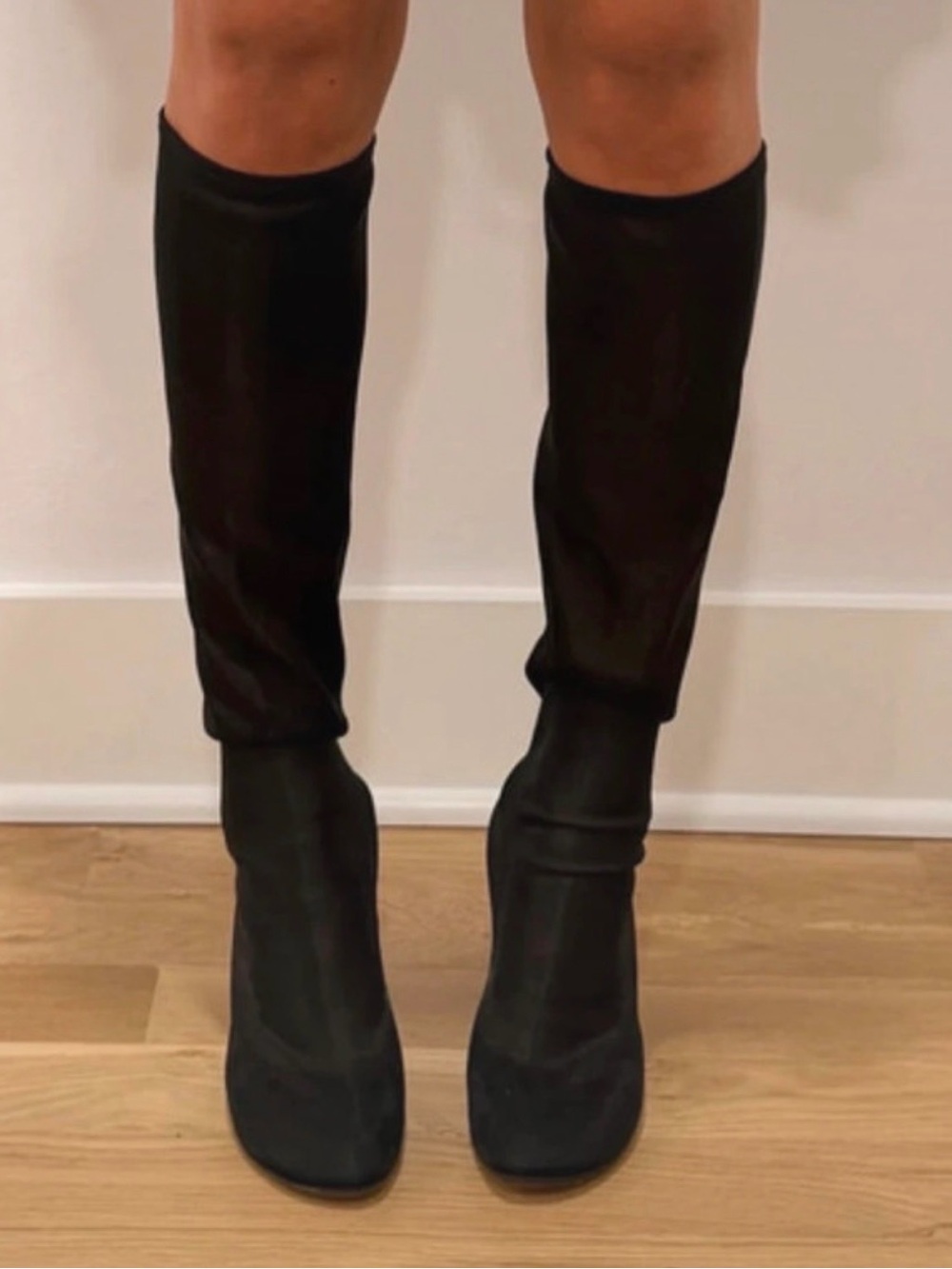 Stephen Venezia Made in Italy Black Over-the-Knee Boots Size 39